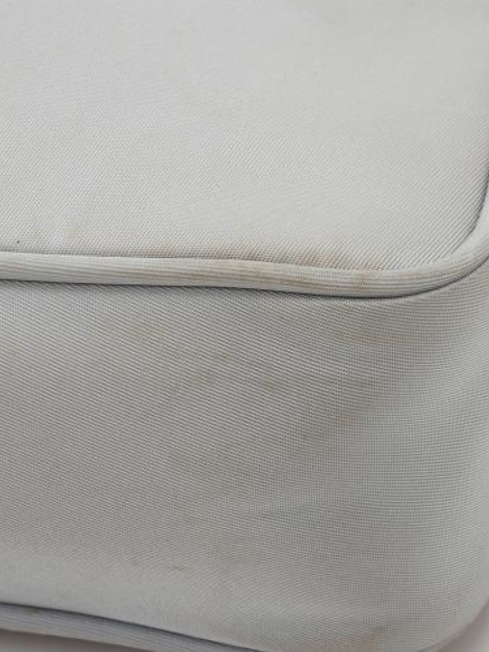 PRADA Re-Edition 2000 Mini Hobo silver gray small nylon bag underarm purse Y2k - Picture 12 of 15
